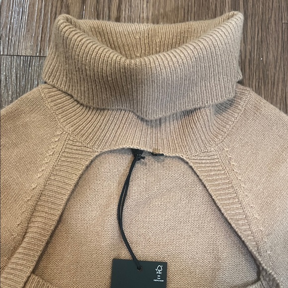 PAIGE Tan Long Sleeve Knit Dress - Picture 7 of 15